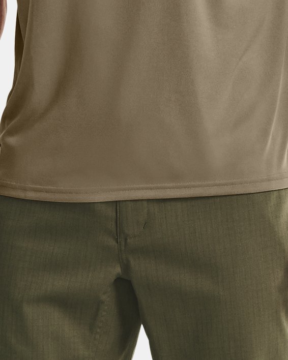 เสื้อยืดแขนสั้น UA Tactical Tech™ สำหรับผู้ชาย in Brown image number 2