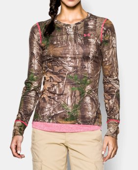 New to Outlet Women’s HeatGear® EVO Camo Long Sleeve 1 Color $33.99