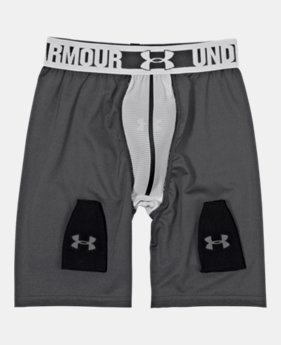 Boys’ UA Hockey Grippy Fitted Shorts w/ Cup 1 Color Available $49.99