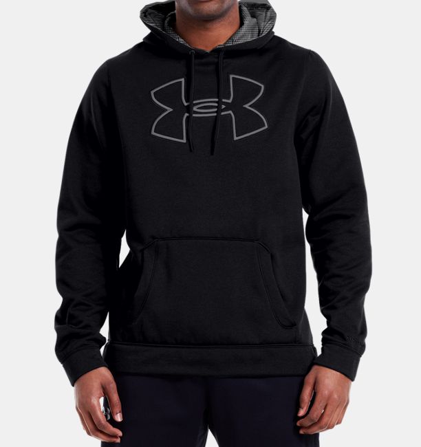 Men’s Armour® Fleece Storm Outline Big Logo Hoodie | Under Armour US
