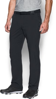 under armour black golf trousers