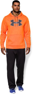 mens orange under armour hoodie