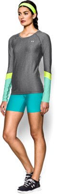 Women's UA HeatGear® Armour Color Block Long Sleeve Under Armour US