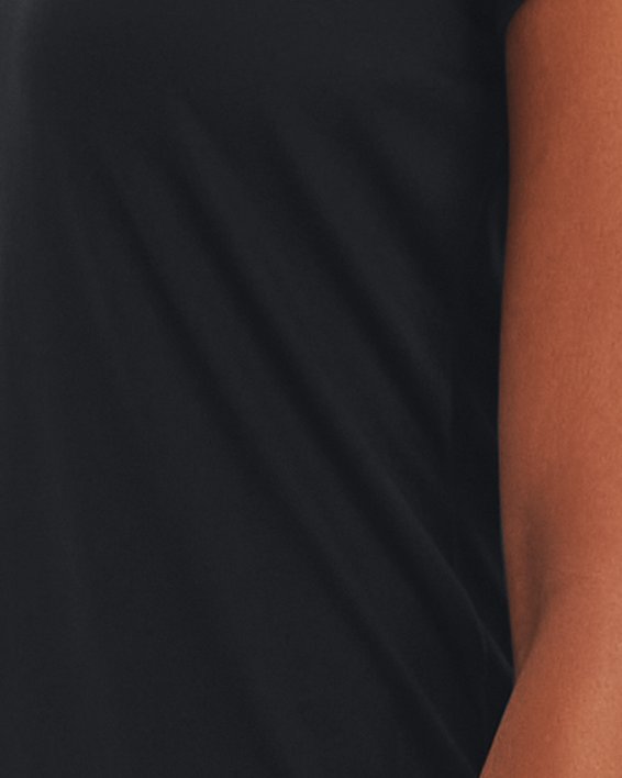 Camiseta con Cuello en V UA Tech™ para Mujer, Black, pdpMainDesktop image number 0
