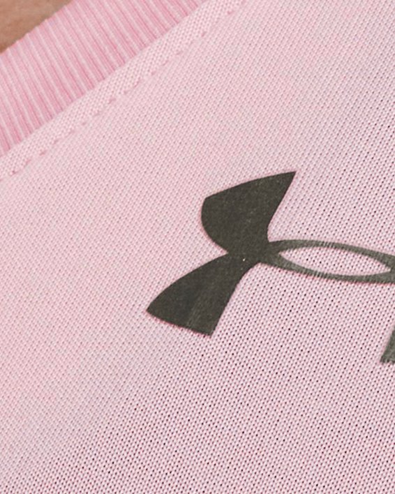 Camiseta con Cuello en V UA Tech™ para Mujer, Pink, pdpMainDesktop image number 3