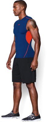 Men's UA HeatGear® Armour Sleeveless Compression Shirt Under Armour US