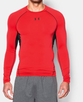 Men's UA HeatGear® Armour Long Sleeve Compression Shirt EXTRA 25% OFF ALREADY INCLUDED $20.24 to $34.99