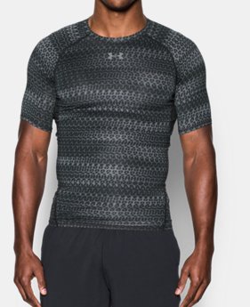 Men's UA HeatGear® Armour Printed Short Sleeve Compression Shirt 2 Colors $32.99