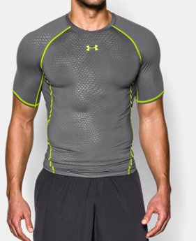 Men's UA HeatGear® Armour Printed Short Sleeve Compression Shirt 1 Color $20.24