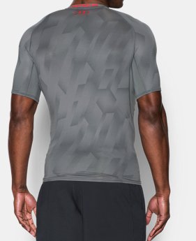 Men's UA HeatGear® Armour Printed Short Sleeve Compression Shirt 1 Color $34.99