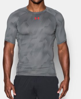 Men's UA HeatGear® Armour Printed Short Sleeve Compression Shirt 2 Colors $32.99