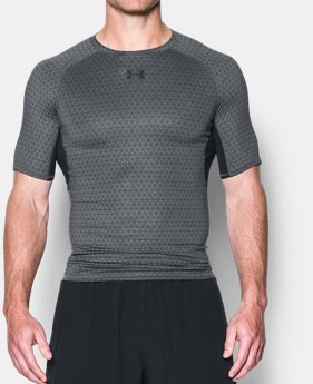 Men's UA HeatGear® Armour Printed Short Sleeve Compression Shirt 1 Color Available $32.99