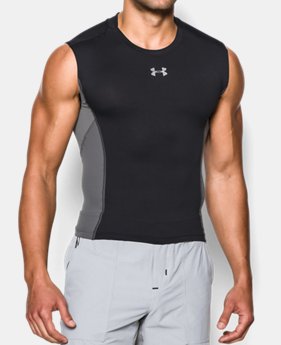Men’s UA HeatGear® Armour® Stretch Sleeveless Compression Shirt 1 Color $25.99