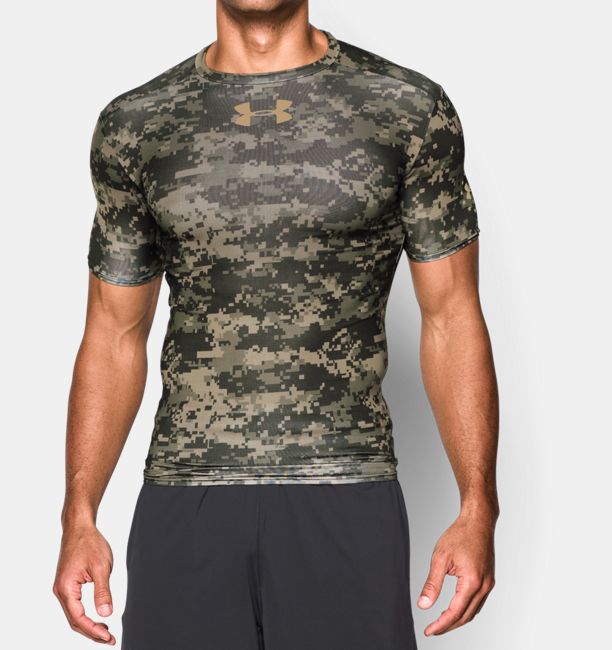 Men’s UA Freedom Woodland Digi Camo Compression Shirt | Under Armour US