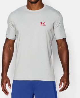 Best Seller Men's UA Charged Cotton® Left Chest Lockup T-Shirt 1 Color Available $18.74