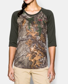 Women’s UA Tech Camo ¾ Sleeve 1 Color $44.99