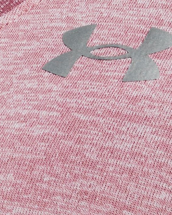 Tee-shirt col V UA Tech™ Twist pour femme, Pink, pdpMainDesktop image number 3