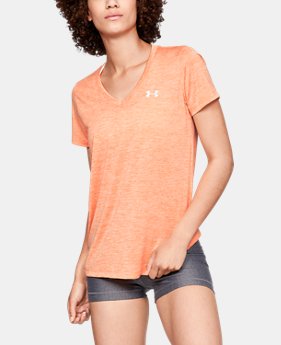 Best Seller Women's UA Tech™ Twist V-Neck FREE U.S. SHIPPING 2 Colors Available $24.99