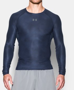 Men's UA HeatGear® Armour Printed Long Sleeve Compression Shirt LIMITED TIME: FREE SHIPPING $44.99