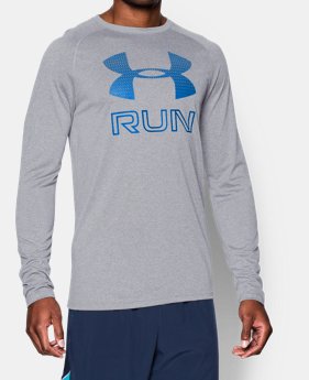Men’s UA Run Reflective Big Logo Long Sleeve T-Shirt $23.99