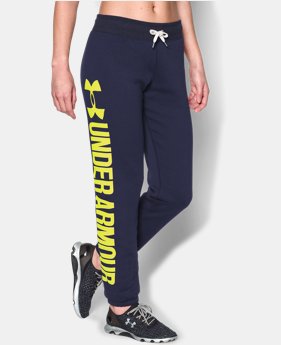 Women's UA Favorite Fleece Word Mark Boyfriend Pants 1 Color $23.24