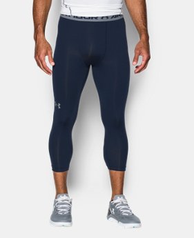 New Arrival Men's UA HeatGear® Armour ¾ Compression Leggings $39.99