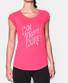 Women’s UA Power In Pink® Go Fight Cure T-Shirt LIMITED TIME: FREE SHIPPING 1 Color $20.24