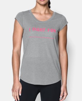 Women’s UA Power In Pink® I Fight For T-Shirt 1 Color $26.99