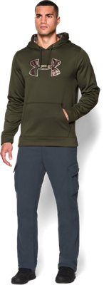 under armour men's ua storm caliber big logo hoodie