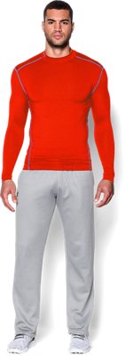 orange under armour long sleeve shirt