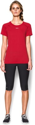 red under armour shirt womens