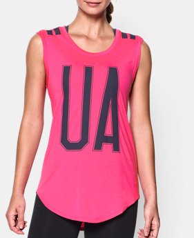 Women's UA Big Stripe T-Shirt 1 Color $26.99