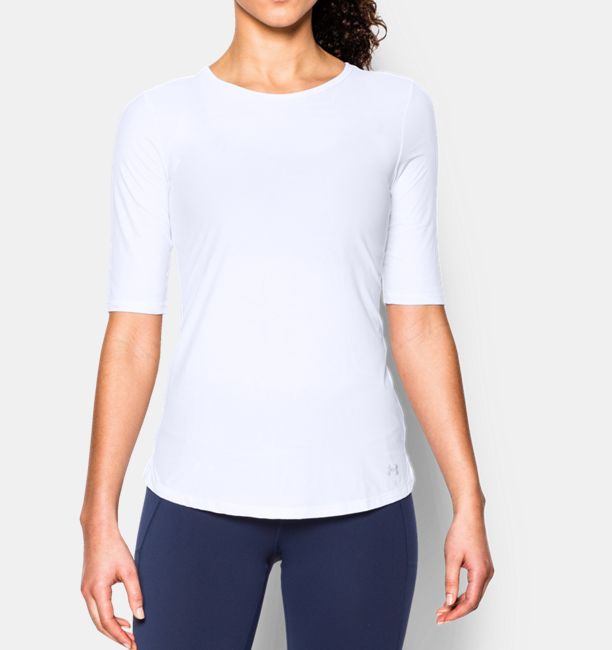 Under Armour Womens Coolswitch 3//4 Half Sleeve Tee