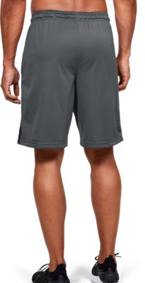 Under Armour Men's Tech Mesh Shorts – Breathable Workout Shorts With 9" Inseam, Elastic Waist, Open Pockets – Red/Black, Large Tall