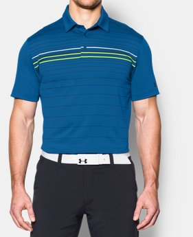 Men's UA coldblack® Engineered Stripe Polo 1 Color $84.99