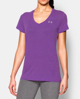 Women’s UA Tech™ Slub V-Neck 1 Color $32.99