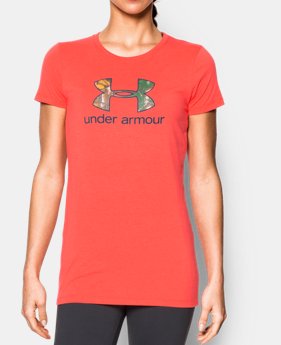 Women’s UA Charged Cotton® Tri-Blend Camo Logo T-Shirt 1 Color $22.99