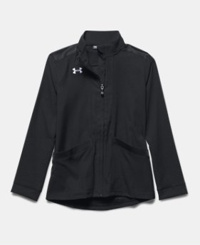 Girls' UA Pregame Woven Warm Up Jacket 1 Color $37.99