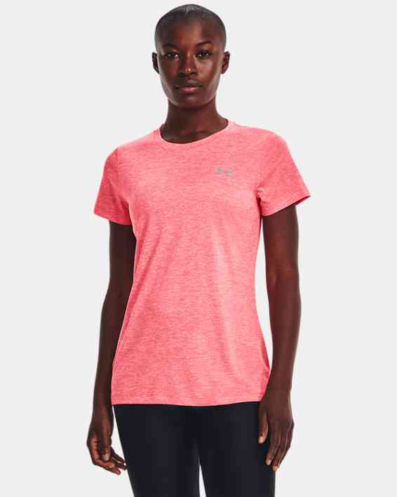 Short Sleeve Workout Shirts for Women in Pink | Under Armour