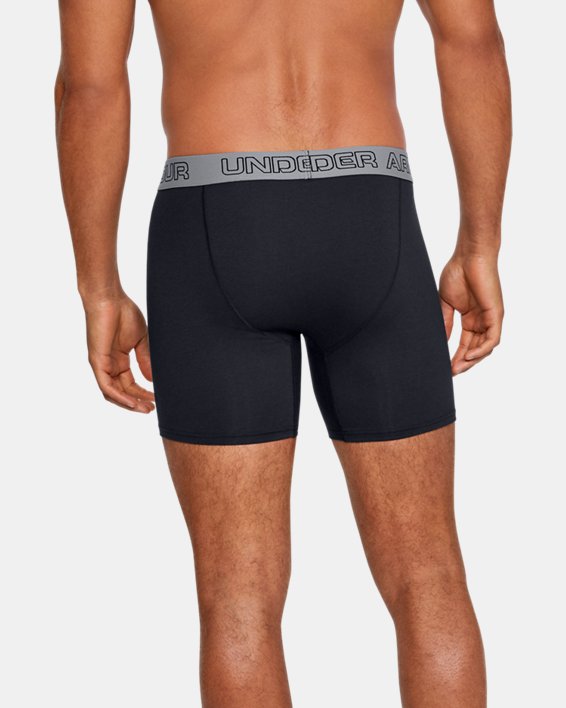 Under Armour Men's Charged Cotton® Stretch 6" Boxerjock® - 3-Pack. 1