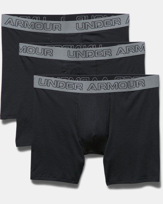 Under Armour Men's Charged Cotton® Stretch 6" Boxerjock® - 3-Pack. 9