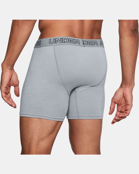 Under Armour Men's Charged Cotton® Stretch 6" Boxerjock® - 3-Pack. 2