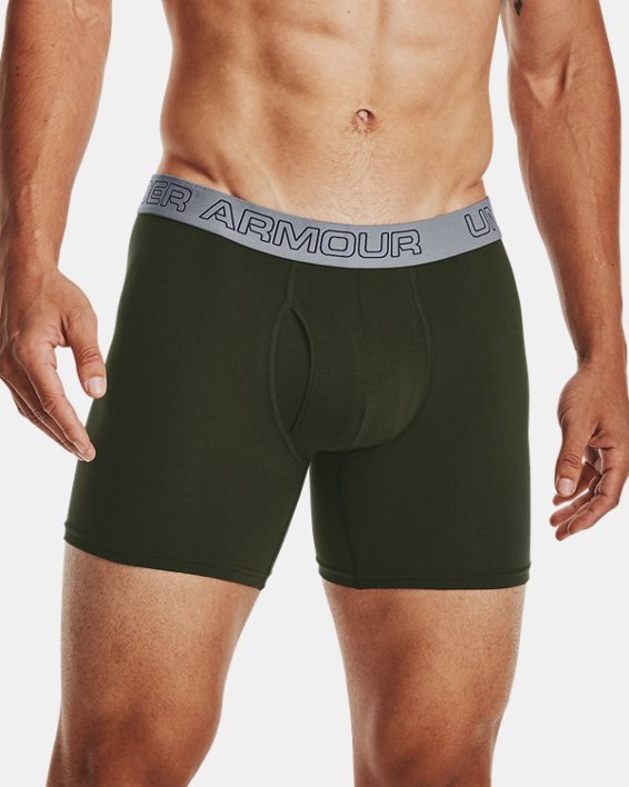 Under Armour Men's Charged Cotton® Stretch 6" Boxerjock® - 3-Pack. 1