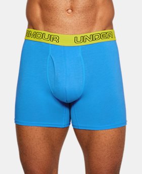 Men's Charged Cotton® Stretch 6” Boxerjock® – 3-Pack 1 Color Available $30.99