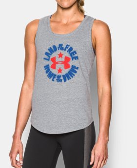 New Arrival Women’s UA Land of the Free Tank 1 Color $29.99