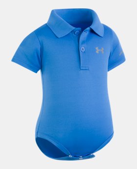 Best Seller Boys' Newborn UA Polo Bodysuit 2 Colors Available $19.99 to $20