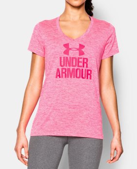 Women's UA Tech™ V-Neck - Twist Logo 1 Color $11.81 to $12.74