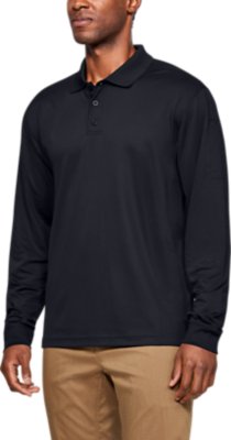 under armour men's tactical performance long sleeve polo