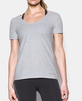 New Arrival Women’s UA Microthread Scoop V-Neck LIMITED TIME: FREE SHIPPING 2 Colors $29.99