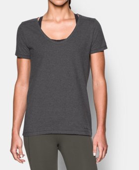 New Arrival Women’s UA Microthread Scoop V-Neck LIMITED TIME: FREE SHIPPING $29.99